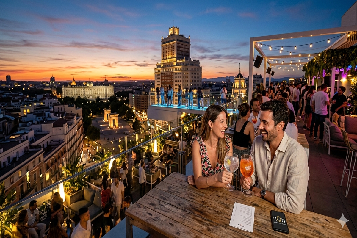 Los increíbles rooftops de Madrid y Sevilla con nQn.